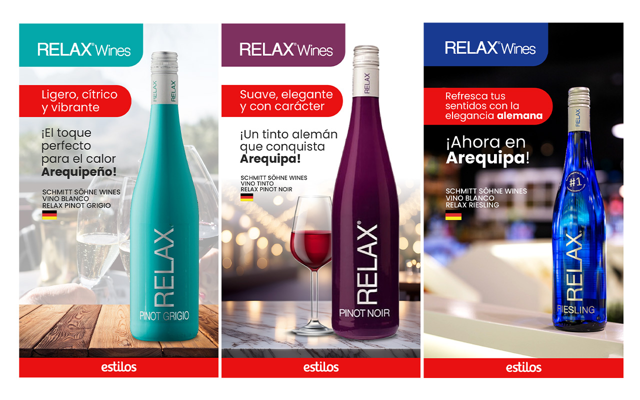 diseño gráfico merivicrea social media relaxwines